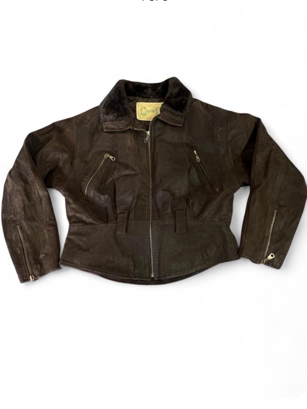 Genuine vintage leather jacket